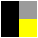 negro amarillo gris