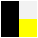negro amarillo blanco