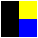 negro azul amarillo