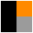 negro gris naranja