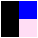 negro rosado azul