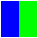 azul verde verde