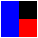 azul rojo negro