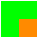 verde naranja verde